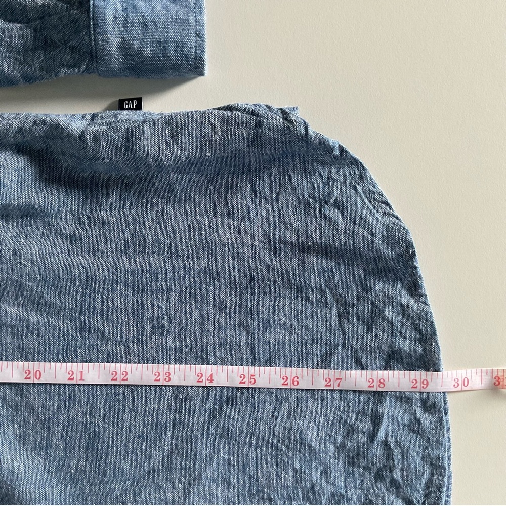 GAP Women’s Linen Blue Shirt - Picture 5 of 6
